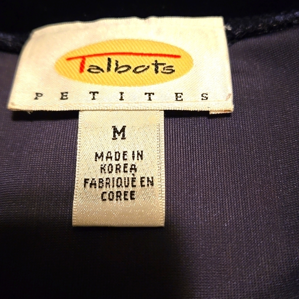 VTG 80's Talbots Blue Velvety Velour Maxi Dress With Jacket Women's M Petite - Picture 8 of 16